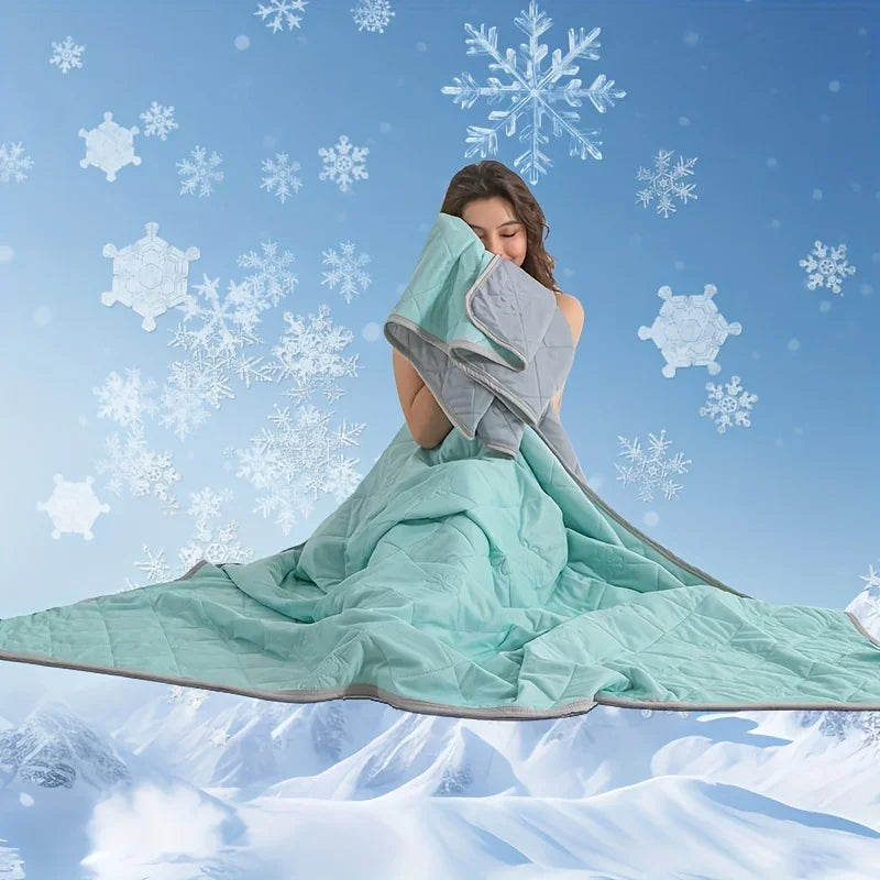 Ultra-Soft Summer Cooling Blanket - Lightweight, Breathable ,Easy Care Cooling Blanket for Hot Sleepers Cooling Pillows